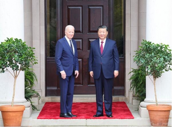 习近平同美国总统拜登举行中美元首会晤2