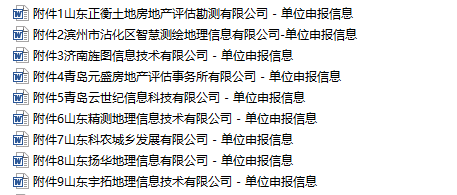 山东正衡土地房地产评估勘测有限公司等9家单位申请测绘资质主要信息公开表.png