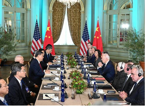 习近平同美国总统拜登举行中美元首会晤4