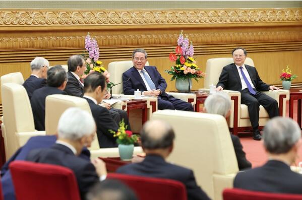 李强会见日本经济界访华团 李强会见日本经济界访华团