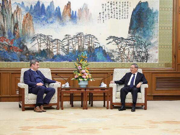 李强会见德国巴伐利亚州州长索德尔 李强会见德国巴伐利亚州州长索德尔