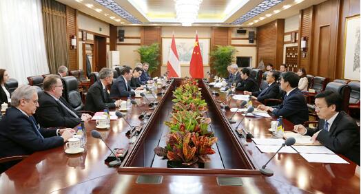 唐仁健会见奥地利联邦农林、地区和水利部1 唐仁健会见奥地利联邦农林、地区和水利部1