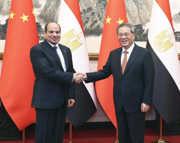 李强会见埃及总统塞西