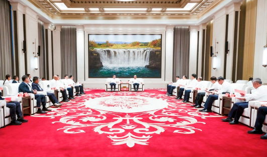 郑建邦率队在我省开展调研 许勤拜会郑建邦一行 郑建邦率队在我省开展调研 许勤拜会郑建邦一行